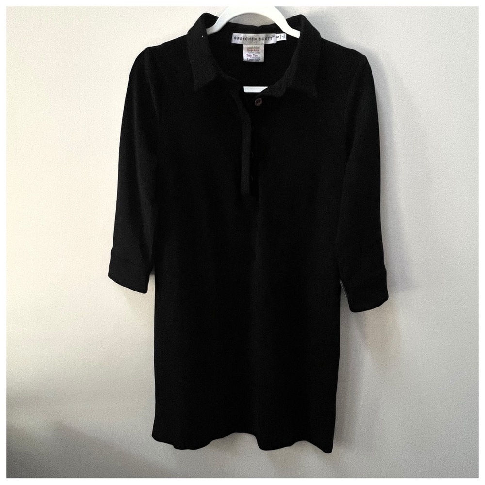 Gretchen Scott Women’s Black Faux Suede Dress Size Small